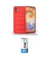 ieg™ Galaxy A04E Kılıf Atlas Koleksiyonu - Siyah 5D Eko Cam Ekran Koruyucu