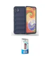 ieg™ Galaxy A04E Kılıf Atlas Koleksiyonu - Siyah 5D Eko Cam Ekran Koruyucu