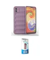 ieg™ Galaxy A04E Kılıf Atlas Koleksiyonu - Siyah 5D Eko Cam Ekran Koruyucu