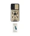 ieg™ Galaxy A04S Kılıf Ahenk Klasik - Şeffaf Pasifik Cam Ekran Koruyucu