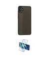 ieg™ Galaxy A05 Kılıf Ahenk Çizgi Serisi - Siyah 3D Antistatik Cam Ekran Koruyucu