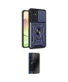ieg™ Galaxy A05 Kılıf Ahenk Klasik - Siyah 3D Antistatik Hayalet Cam Ekran Koruyucu