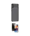 ieg™ Galaxy A05 Kılıf Eksen Form Prime - Siyah 3D Antistatik Mat Seramik Nano Ekran Koruyucu