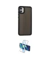 ieg™ Galaxy A05 Kılıf Eksen Işık - Siyah 3D Antistatik Cam Ekran Koruyucu