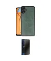 ieg™ Galaxy A05 Kılıf Kıvılcım Işık Serisi - Siyah 3D Antistatik Hayalet Cam Ekran Koruyucu