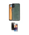 ieg™ Galaxy A05 Kılıf Kıvılcım Işık Serisi - Siyah 3D Antistatik Mat Seramik Nano Ekran Koruyucu