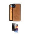 ieg™ Galaxy A05 Kılıf Kıvılcım Işık Serisi - Siyah 3D Antistatik Mat Seramik Nano Ekran Koruyucu