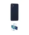 ieg™ Galaxy A05 Kılıf Kozmos Yansıma Özel Seri - Siyah 3D Antistatik Cam Ekran Koruyucu