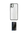 ieg™ Galaxy A05 Kılıf Nova Işık Serisi - Siyah 3D Antistatik Hayalet Cam Ekran Koruyucu