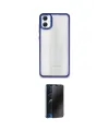 ieg™ Galaxy A05 Kılıf Nova Işık Serisi - Siyah 3D Antistatik Hayalet Cam Ekran Koruyucu