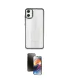 ieg™ Galaxy A05 Kılıf Nova Işık Serisi - Siyah 3D Antistatik Mat Seramik Nano Ekran Koruyucu