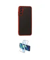 ieg™ Galaxy A05S Kılıf Ahenk Çizgi Serisi - Siyah 3D Antistatik Cam Ekran Koruyucu