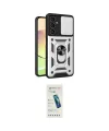 ieg™ Galaxy A05S Kılıf Ahenk Klasik - Şeffaf Pasifik Cam Ekran Koruyucu