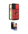 ieg™ Galaxy A05S Kılıf Ahenk Klasik - Siyah 3D Antistatik Mat Seramik Nano Ekran Koruyucu