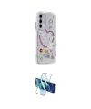 ieg™ Galaxy A05S Kılıf Ahenk Modern Serisi - Siyah 3D Antistatik Cam Ekran Koruyucu