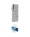 ieg™ Galaxy A05S Kılıf Ahenk Modern Serisi - Siyah 3D Antistatik Cam Ekran Koruyucu