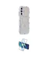 ieg™ Galaxy A05S Kılıf Ahenk Modern Serisi - Siyah 3D Antistatik Cam Ekran Koruyucu