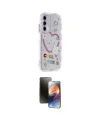 ieg™ Galaxy A05S Kılıf Ahenk Modern Serisi - Siyah 3D Antistatik Mat Seramik Nano Ekran Koruyucu