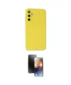 ieg™ Galaxy A05S Kılıf Ahenk Serisi - Siyah 3D Antistatik Mat Seramik Nano Ekran Koruyucu