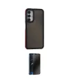 ieg™ Galaxy A05S Kılıf Eksen Işık - Siyah 3D Antistatik Hayalet Cam Ekran Koruyucu