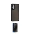 ieg™ Galaxy A05S Kılıf Eksen Işık - Siyah 3D Antistatik Hayalet Cam Ekran Koruyucu
