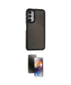 ieg™ Galaxy A05S Kılıf Eksen Işık - Siyah 3D Antistatik Mat Seramik Nano Ekran Koruyucu