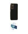ieg™ Galaxy A05S Kılıf Yankı Serisi - Siyah 3D Antistatik Cam Ekran Koruyucu