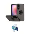 ieg™ Galaxy A05S Kılıf Yörünge Çizgi - Siyah 3D Antistatik Cam Ekran Koruyucu
