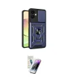 ieg™ Galaxy A06 Kılıf Ahenk Klasik - Şeffaf Pasifik Cam Ekran Koruyucu