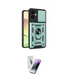 ieg™ Galaxy A06 Kılıf Ahenk Klasik - Şeffaf Pasifik Cam Ekran Koruyucu