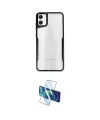 ieg™ Galaxy A06 Kılıf Akış Çizgi Koleksiyonu - Siyah 3D Antistatik Cam Ekran Koruyucu