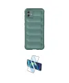 ieg™ Galaxy A06 Kılıf Atlas Koleksiyonu - Siyah 3D Antistatik Cam Ekran Koruyucu