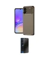 ieg™ Galaxy A06 Kılıf Eksen Form Prime - Siyah 3D Antistatik Hayalet Cam Ekran Koruyucu