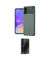 ieg™ Galaxy A06 Kılıf Eksen Form Prime - Siyah 3D Antistatik Hayalet Cam Ekran Koruyucu