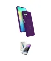 ieg™ Galaxy A06 Kılıf İz Işık Koleksiyonu - Şeffaf Pasifik Cam Ekran Koruyucu