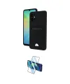 ieg™ Galaxy A06 Kılıf Vadi Çizgi Prime - Siyah 3D Antistatik Cam Ekran Koruyucu