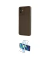 ieg™ Galaxy A06 Kılıf Yankı Yansıma Özel Seri - Siyah 3D Antistatik Cam Ekran Koruyucu