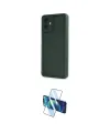 ieg™ Galaxy A06 Kılıf Yankı Yansıma Özel Seri - Siyah 3D Antistatik Cam Ekran Koruyucu