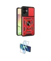 ieg™ Galaxy A07 4G Kılıf Ahenk Klasik - Siyah 3D Antistatik Cam Ekran Koruyucu