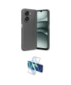 ieg™ Galaxy A07 4G Kılıf Eksen Form Prime - Siyah 3D Antistatik Cam Ekran Koruyucu