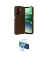 ieg™ Galaxy A07 4G Kılıf Eksen Form Prime - Siyah 3D Antistatik Cam Ekran Koruyucu
