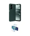 ieg™ Galaxy A07 4G Kılıf Eksen Form Prime - Siyah 3D Antistatik Cam Ekran Koruyucu
