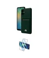 ieg™ Galaxy A07 4G Kılıf Vadi Çizgi Prime - Siyah 3D Antistatik Cam Ekran Koruyucu