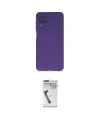 ieg™ Galaxy A12 Kılıf Ahenk Serisi - Şeffaf Uv Polymer Nano Ekran Koruyucu