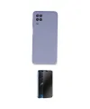 ieg™ Galaxy A12 Kılıf Ahenk Serisi - Siyah 3D Antistatik Hayalet Cam Ekran Koruyucu