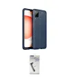 ieg™ Galaxy A12 Kılıf Doruk Klasik Özel Seri - Şeffaf Uv Polymer Nano Ekran Koruyucu