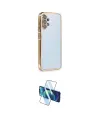ieg™ Galaxy A13 4G Kılıf Vadi Minimal - Siyah 3D Antistatik Cam Ekran Koruyucu