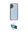 ieg™ Galaxy A13 4G Kılıf Vadi Minimal - Siyah 3D Antistatik Cam Ekran Koruyucu