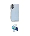 ieg™ Galaxy A13 4G Kılıf Vadi Minimal - Siyah 3D Antistatik Cam Ekran Koruyucu