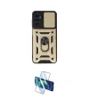 ieg™ Galaxy A14 4G Kılıf Ahenk Klasik - Siyah 3D Antistatik Cam Ekran Koruyucu